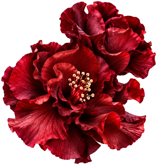 Burgundy blossom