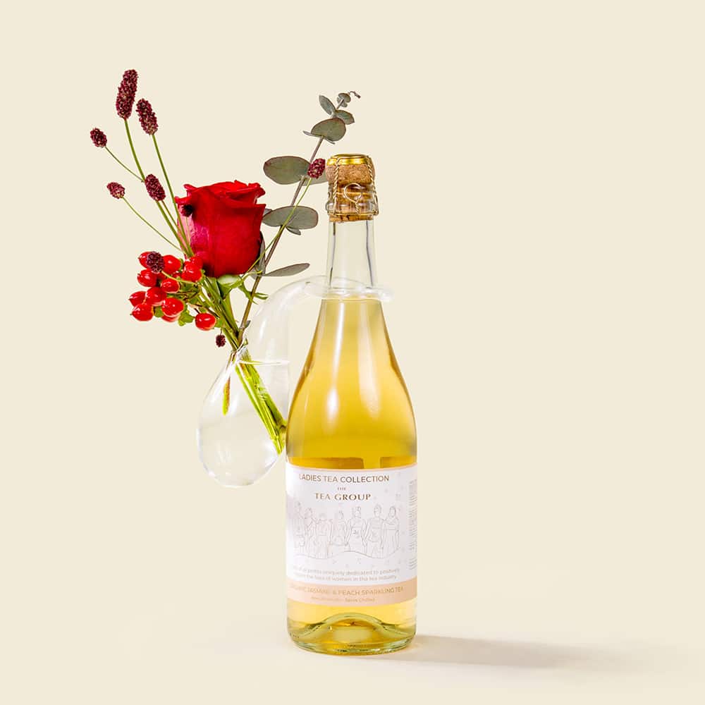 Crimson Spark – Red Rose with Peach & Jasmine Sparkling Tea